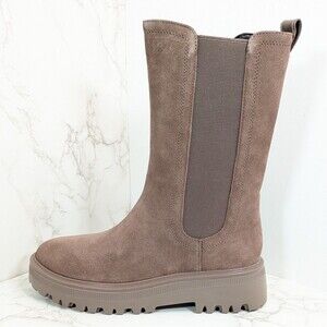 NEW Kenneth Cole New York Women's Radell Chelsea Lug Sole Boots Mauve Brown 7.5M